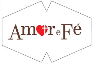 Máscara de Proteção Adulto - Amor e Fé