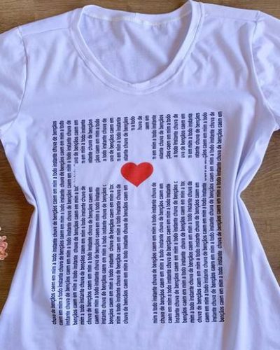 T-Shirt Chuva de Bençãos caem em mim