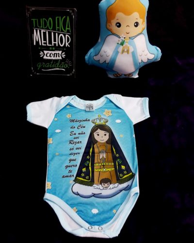Body Infantil Mãezinha do Céu Nossa Senhora