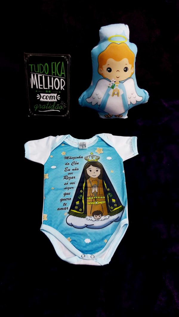 Body Infantil Mãezinha do Céu Nossa Senhora