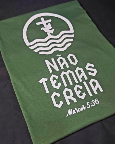 Camiseta Masculina Não Temas Creia