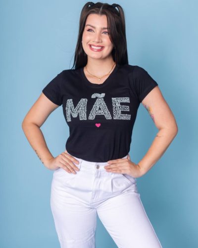 T-shirt Mãe Amiga Abençoada Amiga Protetora - Presente Mãe