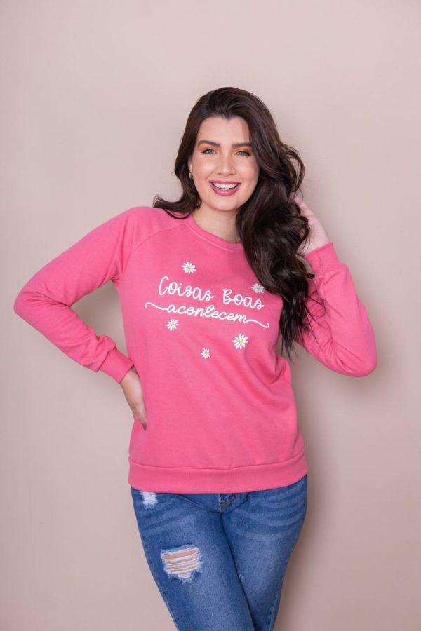 Moletom Raglan Coisas Boas Acontecem