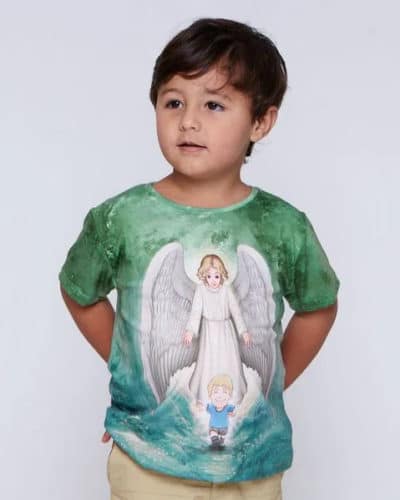 Camiseta Infantil Unissex Anjo Da Guarda