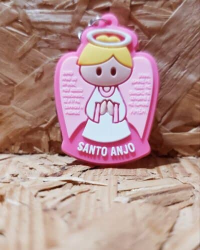 Chaveiro Emborrachado Santo Anjo do Senhor