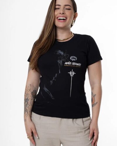 T-shirt Não temas Porque Eu sou Contigo