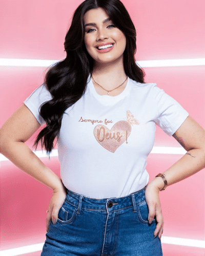 T-shirt Sempre Foi Deus Bordado