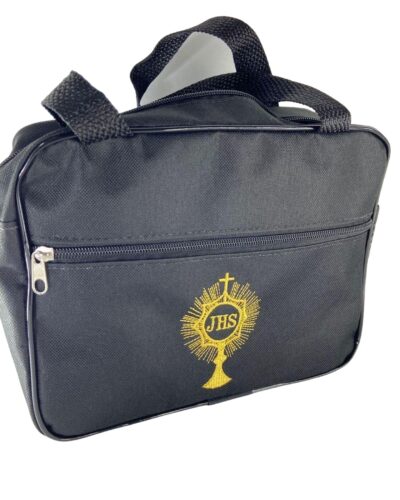 Bolsa Porta Bíblia Necessaire Ostensório - Cor Preta
