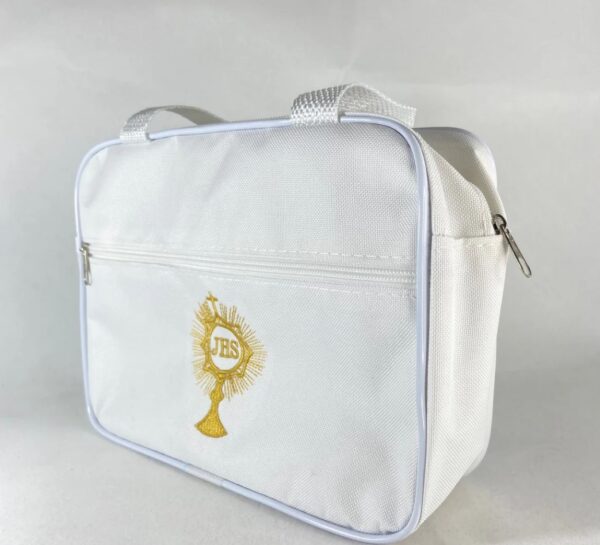Bolsa Porta Bíblia Necessaire Ostensório - Cor Branca - Image 2
