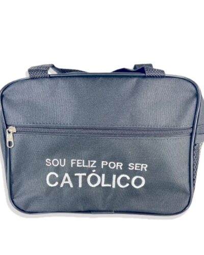 Bolsa Unissex Porta Bíblia Necessaire Sou Feliz Por Ser Católico