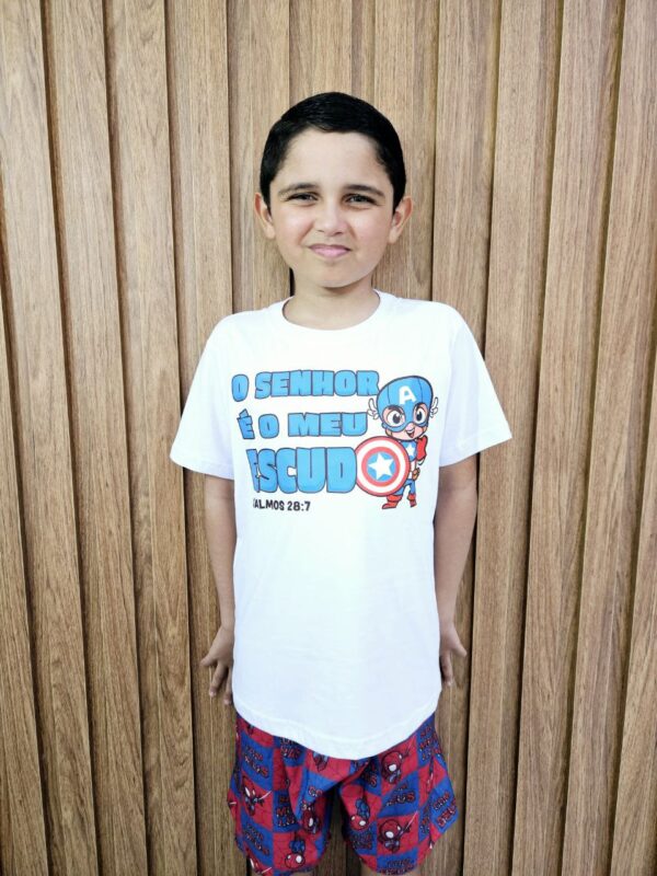Camiseta Infantil O Senhor É Meu Escudo - Image 2