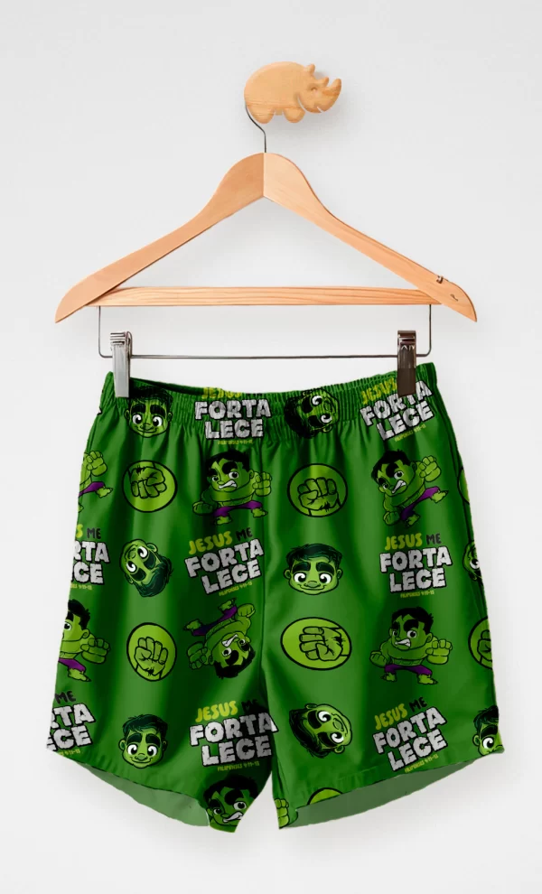 Short Tactel Estampado Jesus Me Fortalece - Image 2