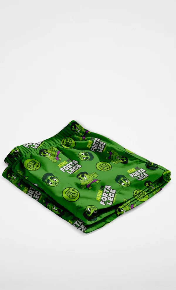 Short Tactel Estampado Jesus Me Fortalece