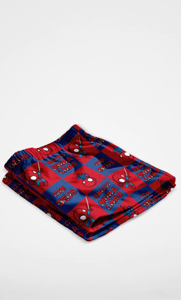 Short Tactel Estampado Saltando Muralhas
